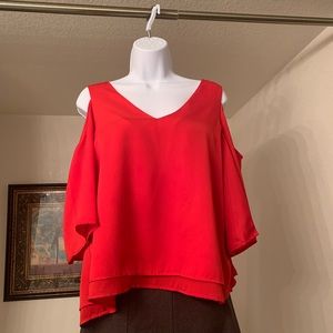 Cold Shoulder Layered Top ❤️